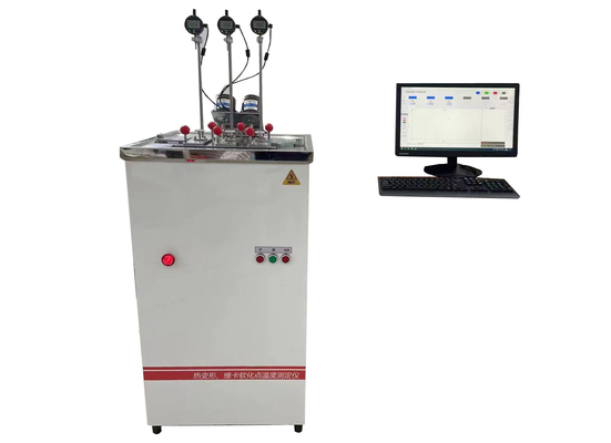 Máquina de prueba de Iso 75 Astm D 648 Hdt Vicat en deformación termal