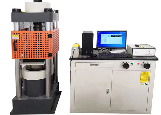 YAW-2000 Máquina de resistencia a la compresión controlada por ordenador para cemento, hormigón y roca