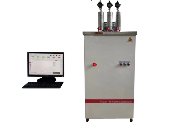 Máquina de ensayo de plásticos HDT Vicat controlada por ordenador con un error máximo de temperatura de ± 0,5 °C