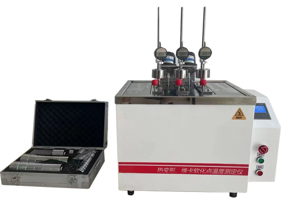 Deformación térmica / VICa Probador de temperatura del punto de ablandamiento Adopta sistema de control HMI PLC