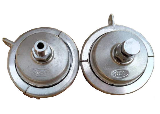 Blanco plateado 304# de acero inoxidable de plástico para tuberías de sello de extremo para fundición de precisión dentro de la norma ISO1167