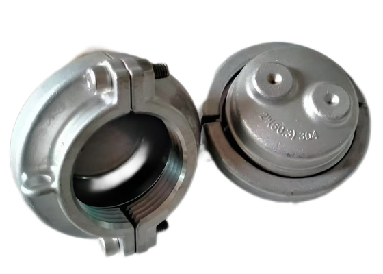 2 pulgadas 60,3 mm tapas de extremo de acero inoxidable para PVC tubo de PP presión hidrostática