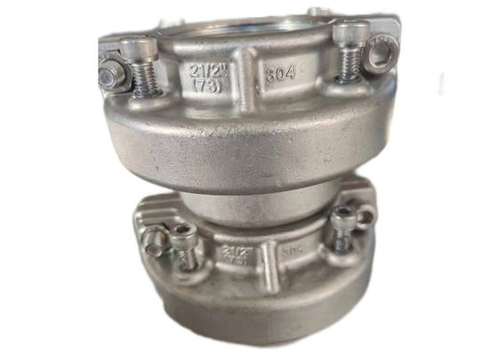 2.5 pulgadas 73 mm tapas de extremo de acero inoxidable para tubos de PVC PP con resistencia a la alta presión