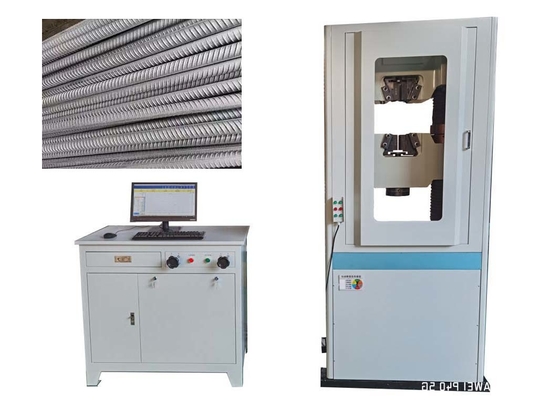 Máquina universal de ensayos hidráulica para acero de refuerzo soldable - Ensayo de tracción de barras, bobinas y acero desenrollado, y ensayo de flexión
