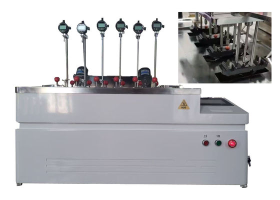 6 Stations Outlet Computer Control Plastics HDT Vicat Softening Temperature Point Tester for High Reliability and Security