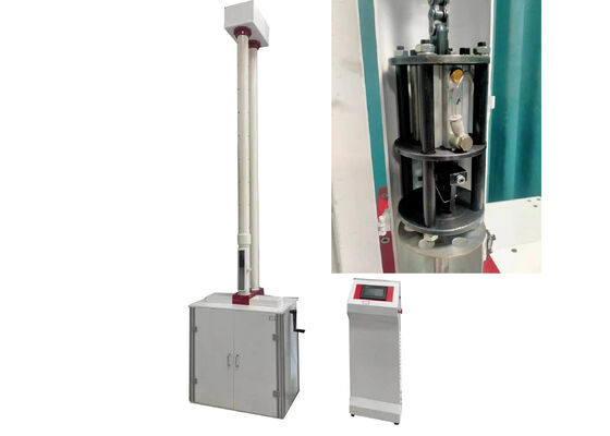 Equipo de prueba con martillo de caída para realizar pruebas de impacto en tuberías de plástico, vidrio, cerámica y otros materiales no metálicos con resultados