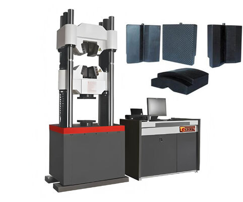 Máquina de prueba servohidráulica con host de cuatro columnas y cilindro de aceite hacia abajo para mayor estabilidad y precisión