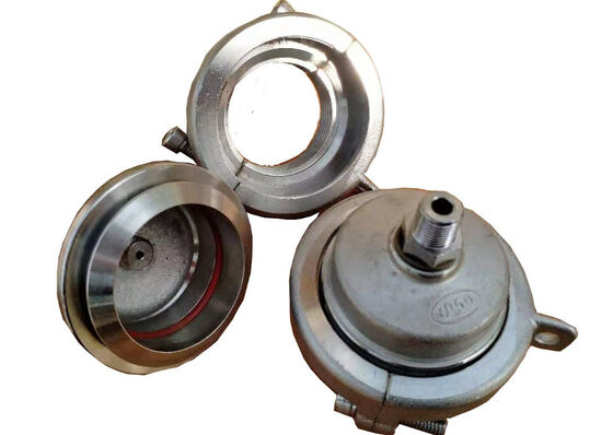 Tapas de extremo de tubería de plástico de acero inoxidable 304 de color blanco plateado diseñadas para fundición de precisión y que cumplen con los requisitos de sellado ISO1167