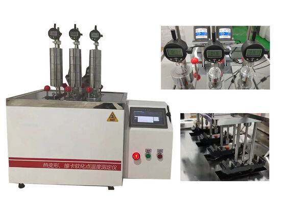 Máquina de prueba HDT VICAT que proporciona pruebas consistentes de propiedades térmicas para plásticos, caucho, nailon y materiales aislantes