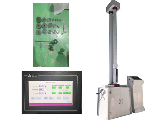 Equipo de prueba de martillo de caída con altura de caída ajustable y energía de impacto para aplicaciones de prueba de materiales versátiles