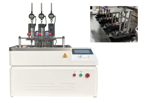 Solución de máquina de prueba HDT VICAT para medir la temperatura de distorsión por calor y el punto de reblandecimiento Vicat de muestras de polímeros
